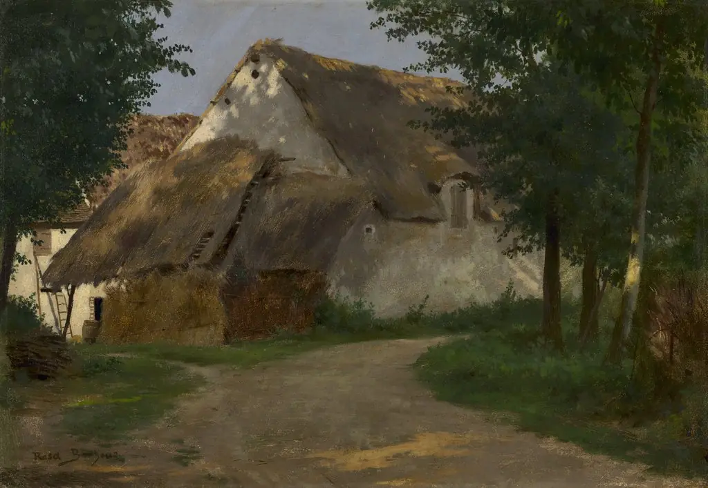 The Farm at the Entrance of the Wood, by Rosa Bonheur, oil, 1850