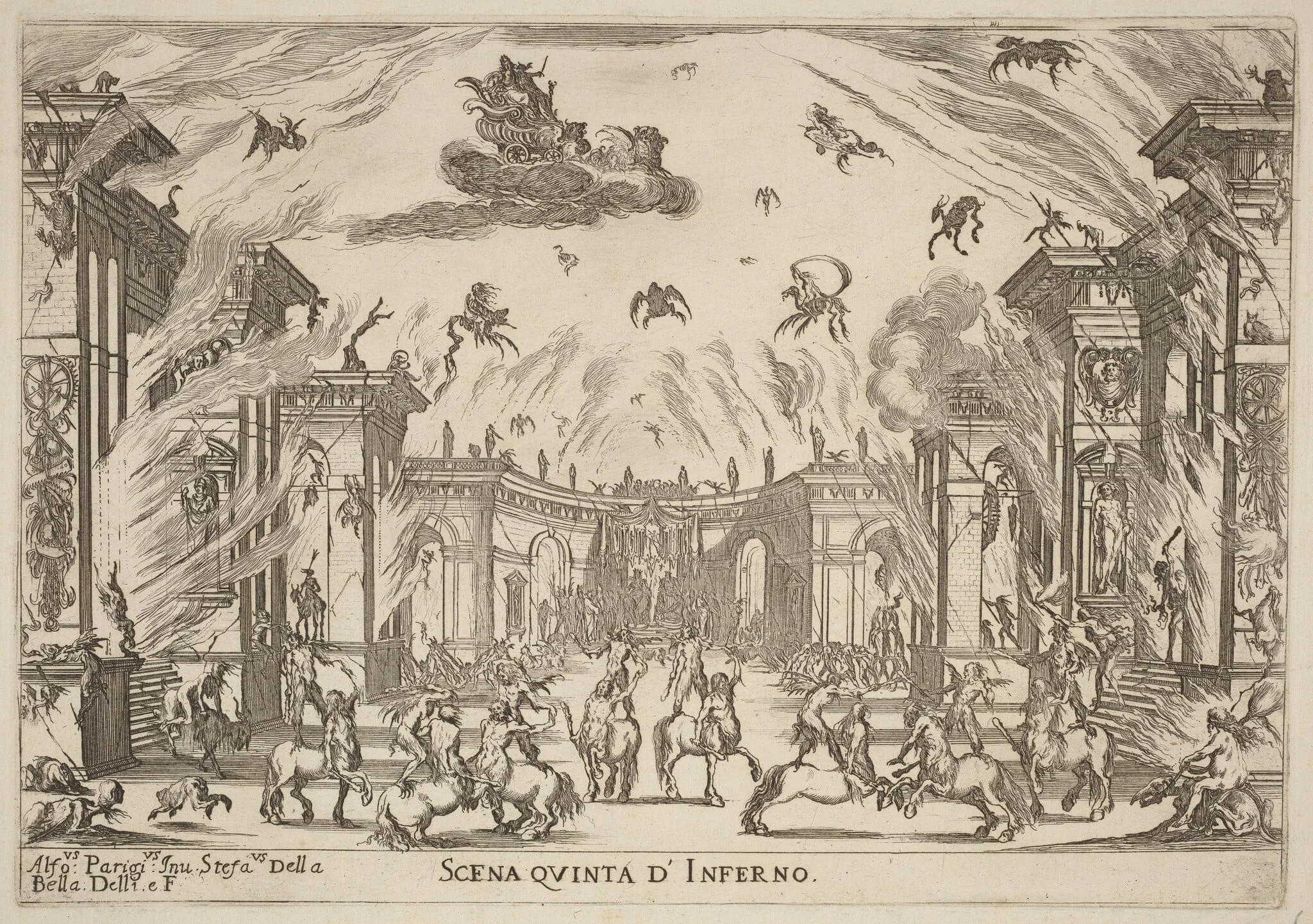 Scena Quinta di'Inferno, detail