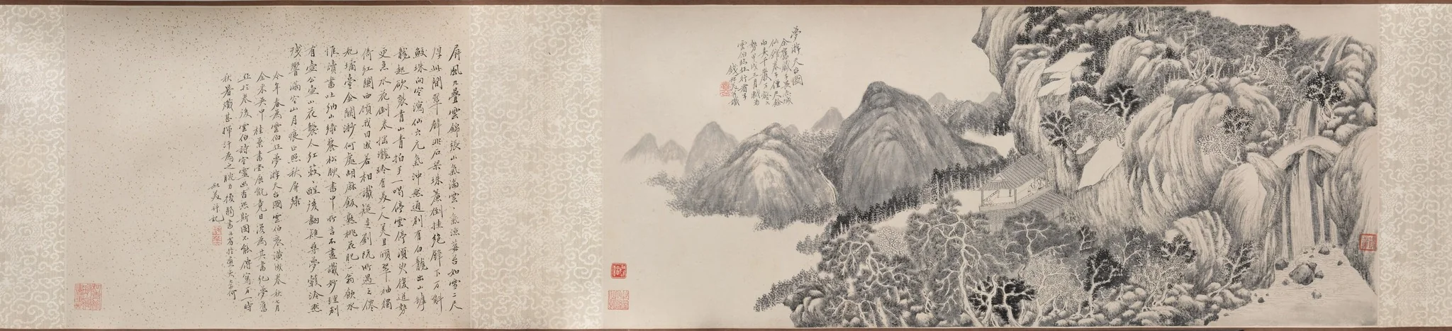 Dream Journey to Mt. Tiantai, detail