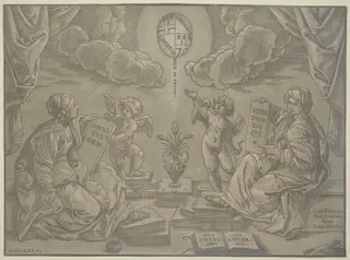 Thesis, by Bartolomeo Coriolano, ink, 1640