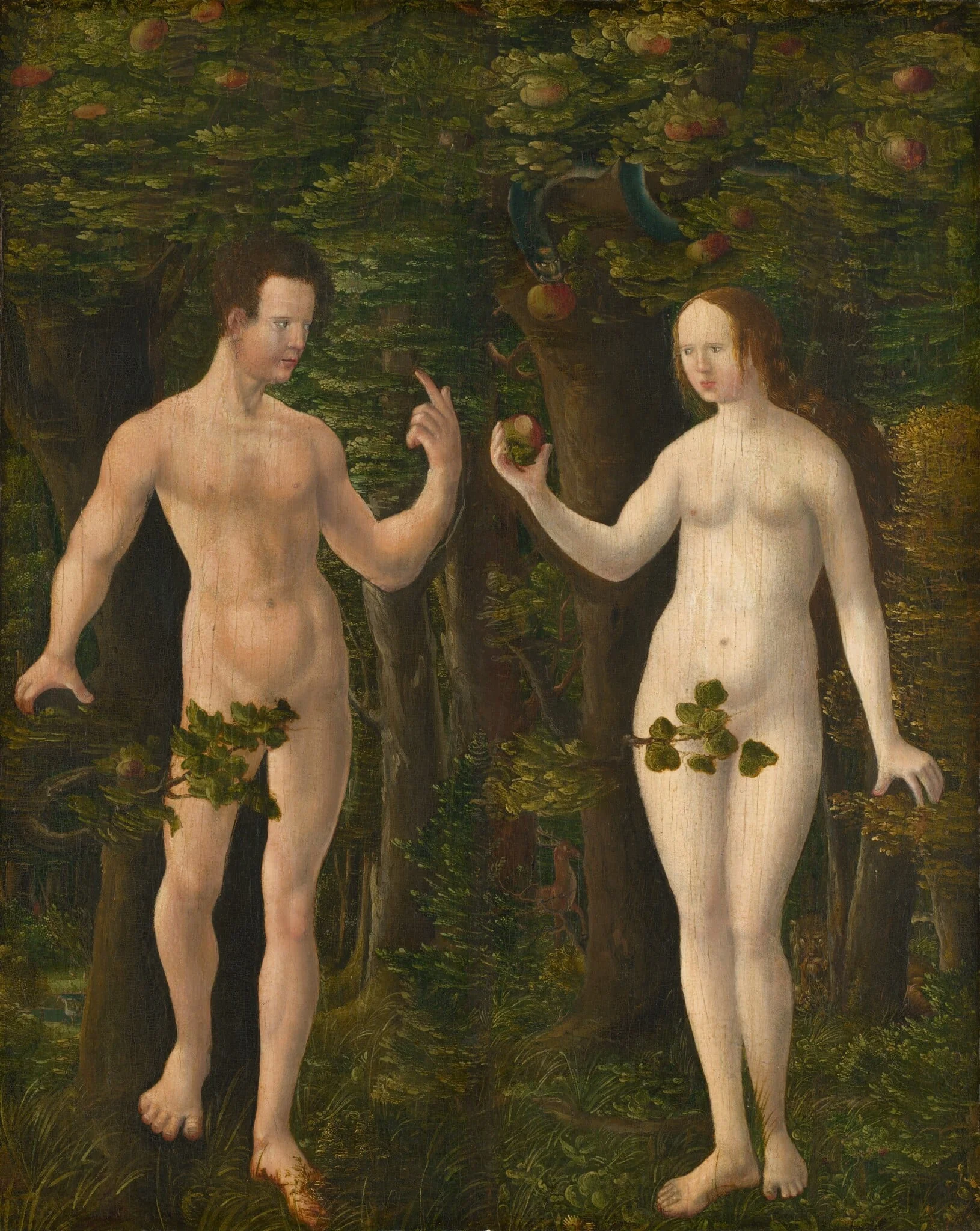 The Fall of Man [middle panel], detail