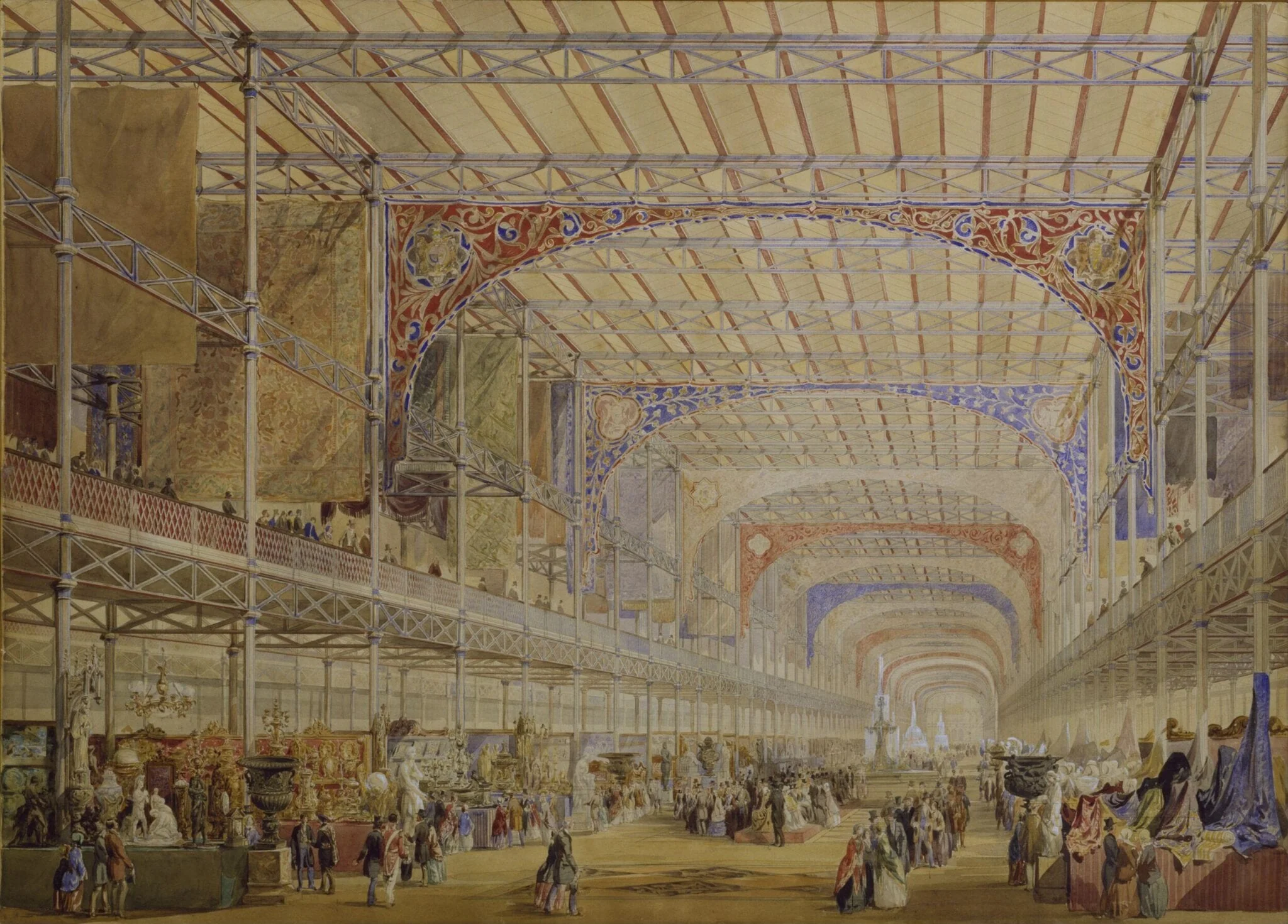 Interior of the Crystal Palace, detail