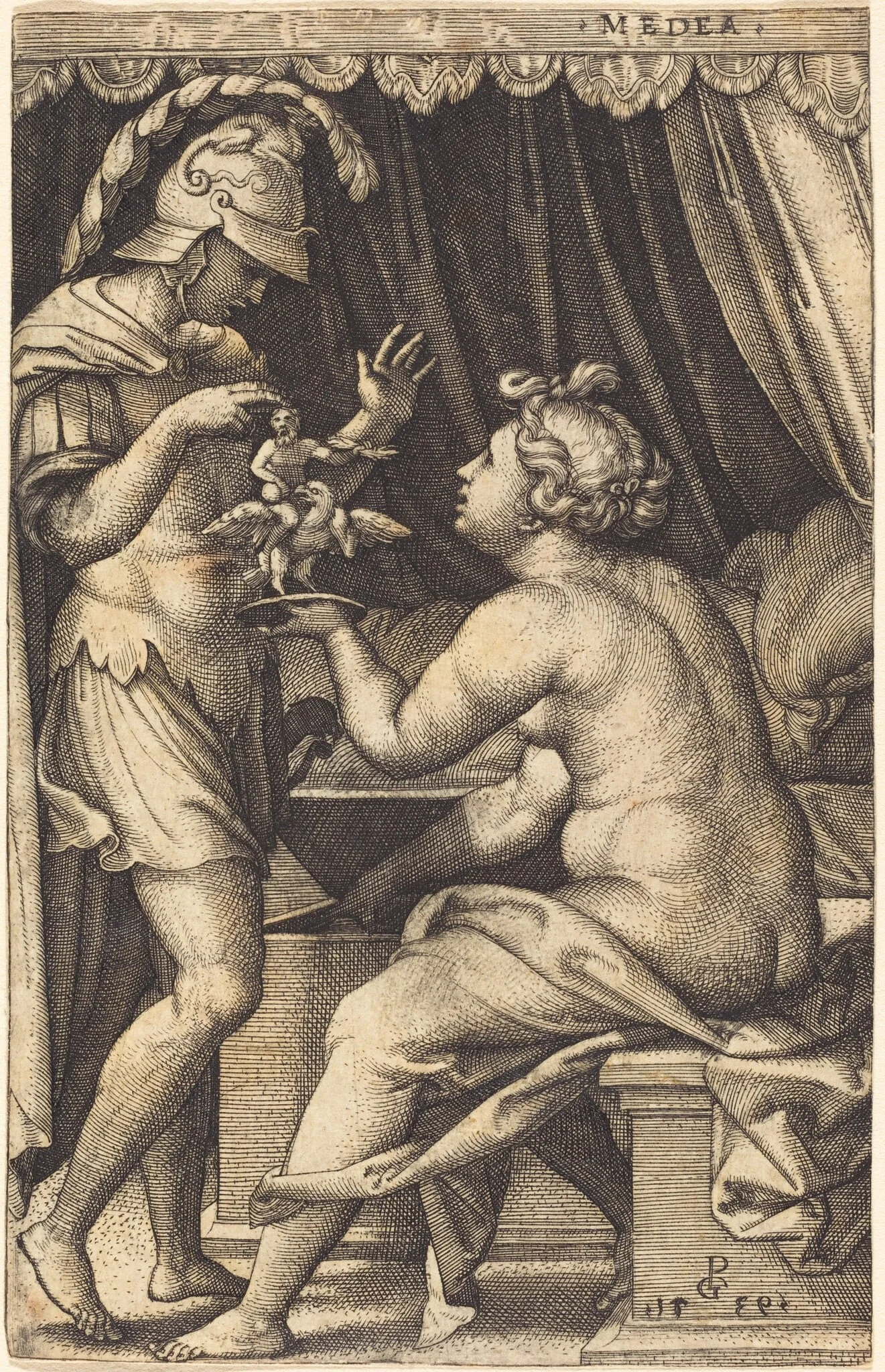 Medea Returning the Penates to Jason, detail