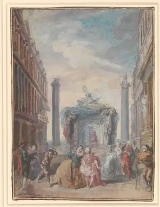 Les fêtes vénitiennes, by Gabriel de Saint-Aubin, unspecified, 1759