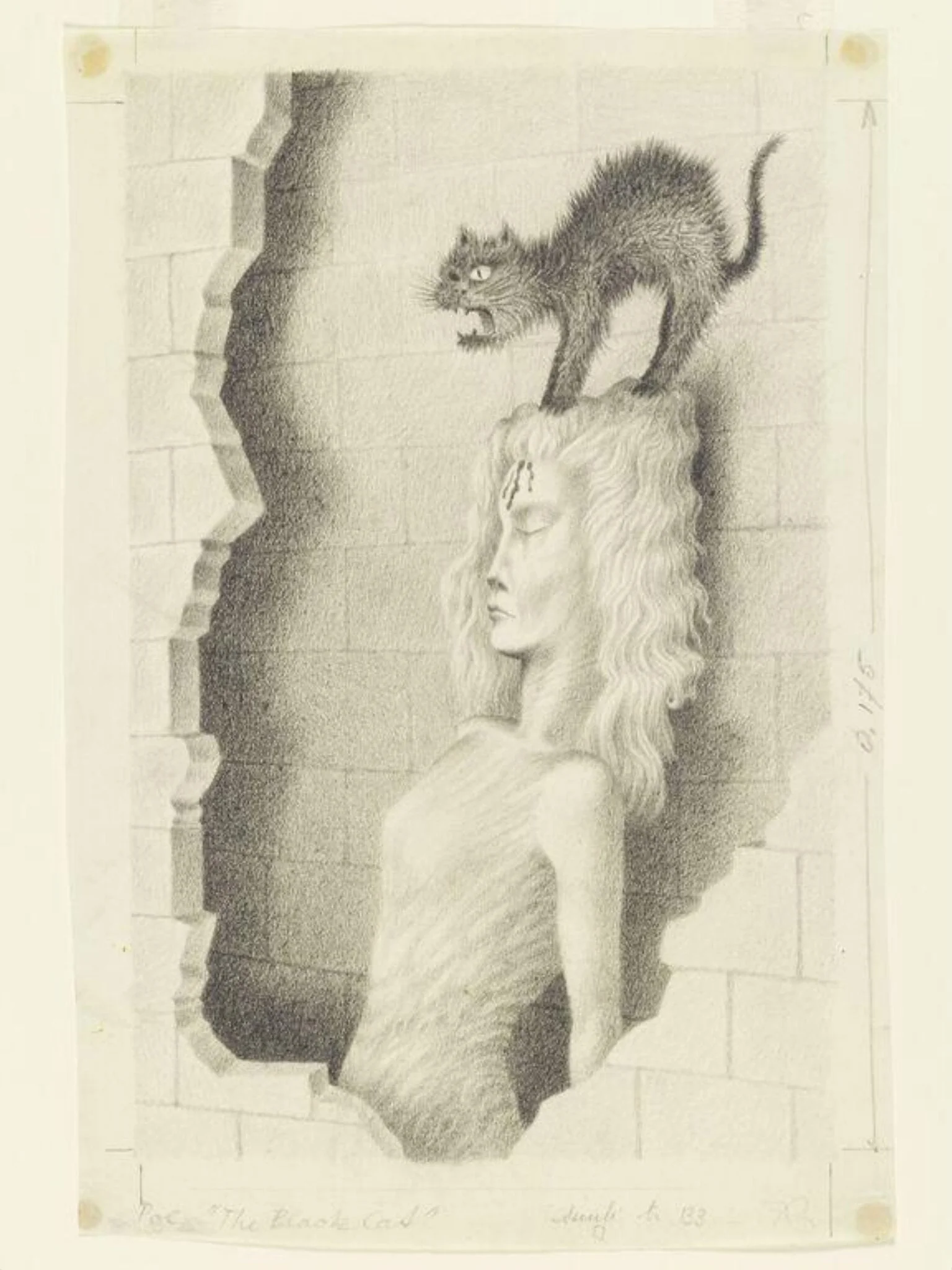 The Black Cat, detail