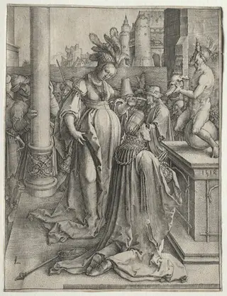Solomon's Idolotry, by Lucas van Leyden, 1514