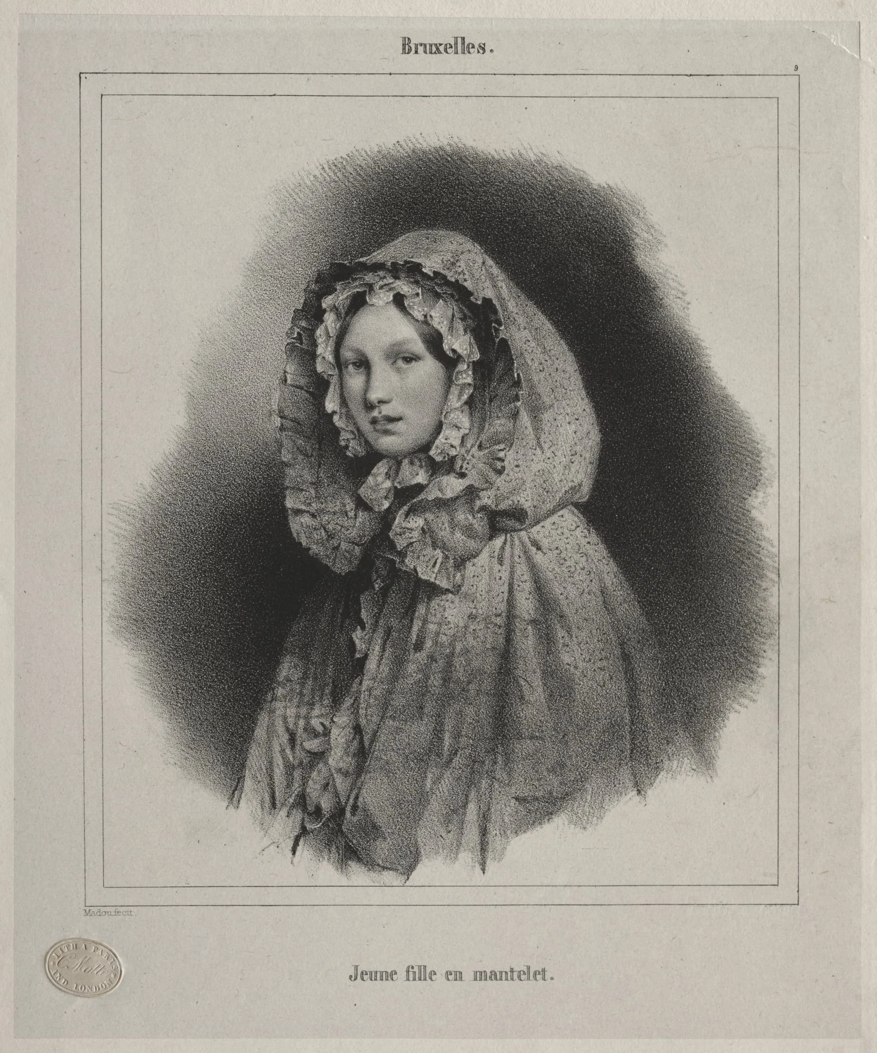 Brussels: Young Girl in a Cape, detail