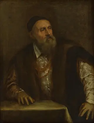 Self-Portrait, by Titian, oil, 1550