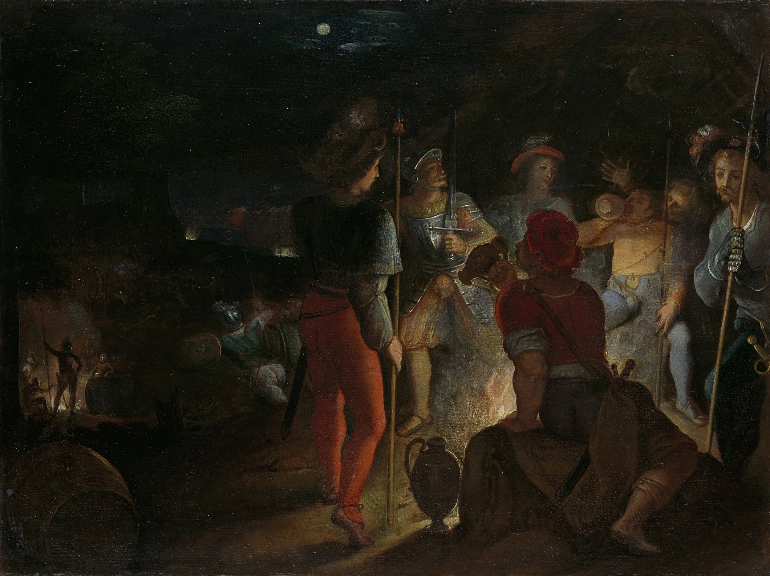 The Batavians Besiege the Roman Army Regiments at Vetera,, detail