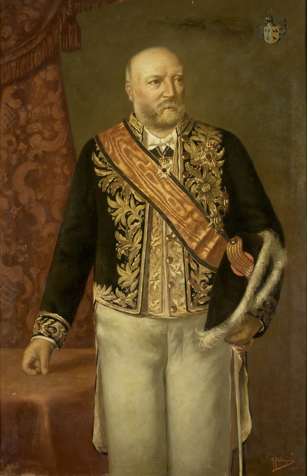 Cornelis Pijnacker Hordijk (1847-1908). Gouverneur-generaal (1888-93), by Adriaan Boudewijnse, oil, 1898