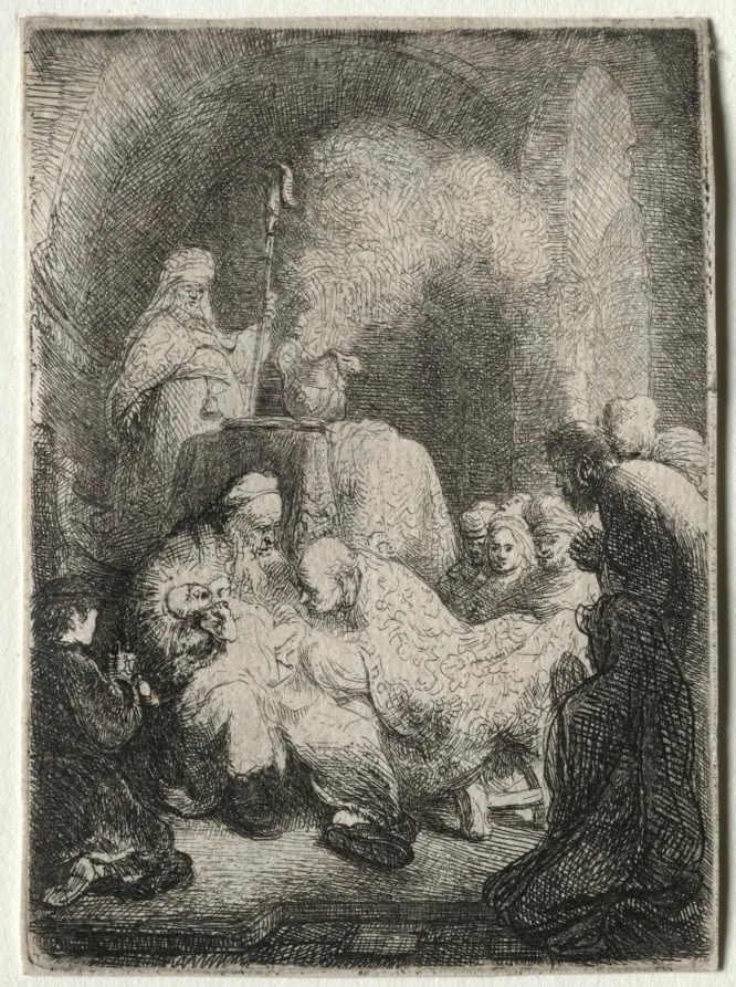 The Circumcision: Small Plate, detail