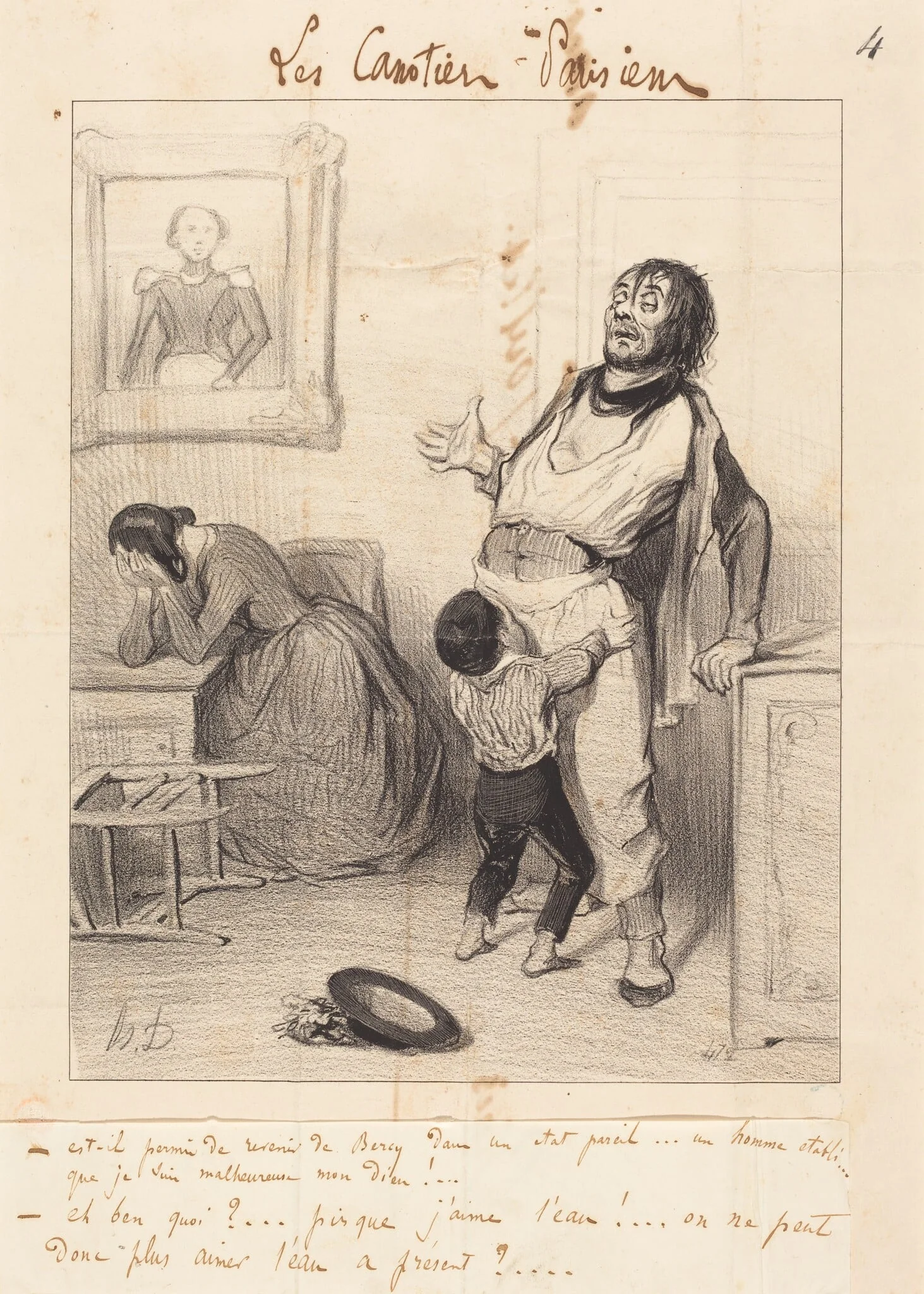 Est-il permis de revenir... dans un état pareil..., detail