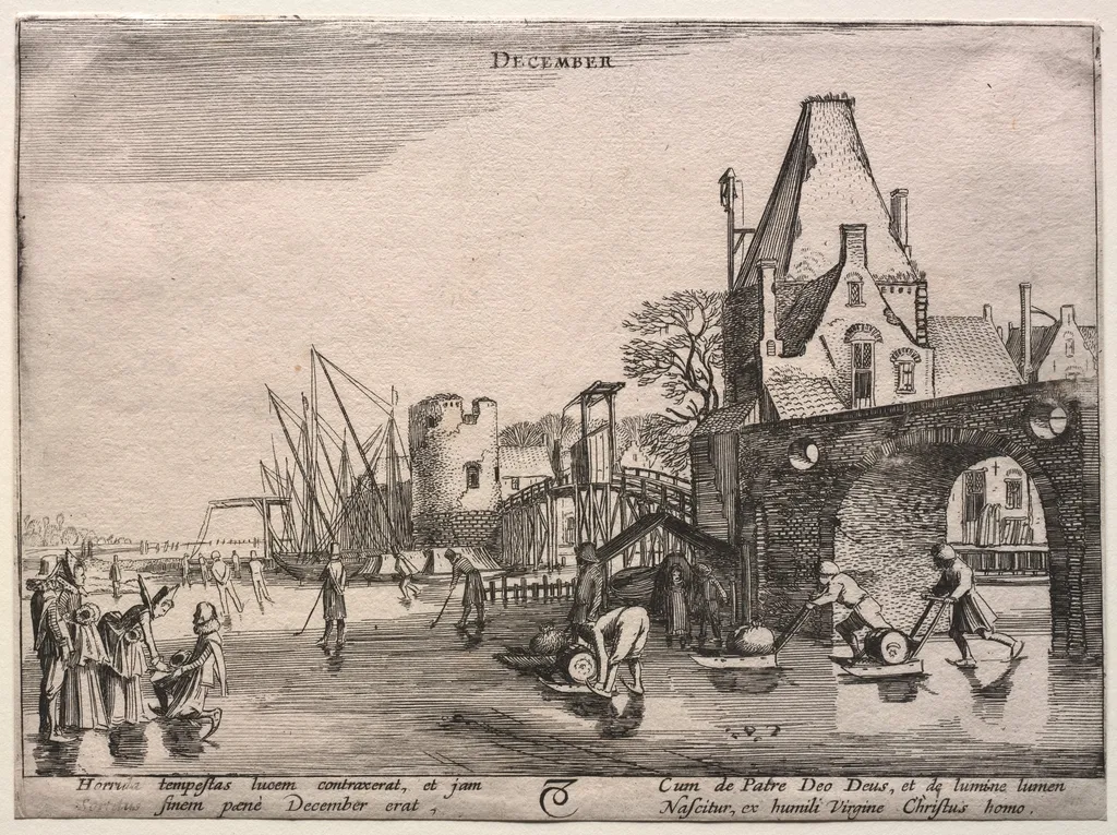 The Twelve Months: December, by Velde, Jan van de, II, 1613
