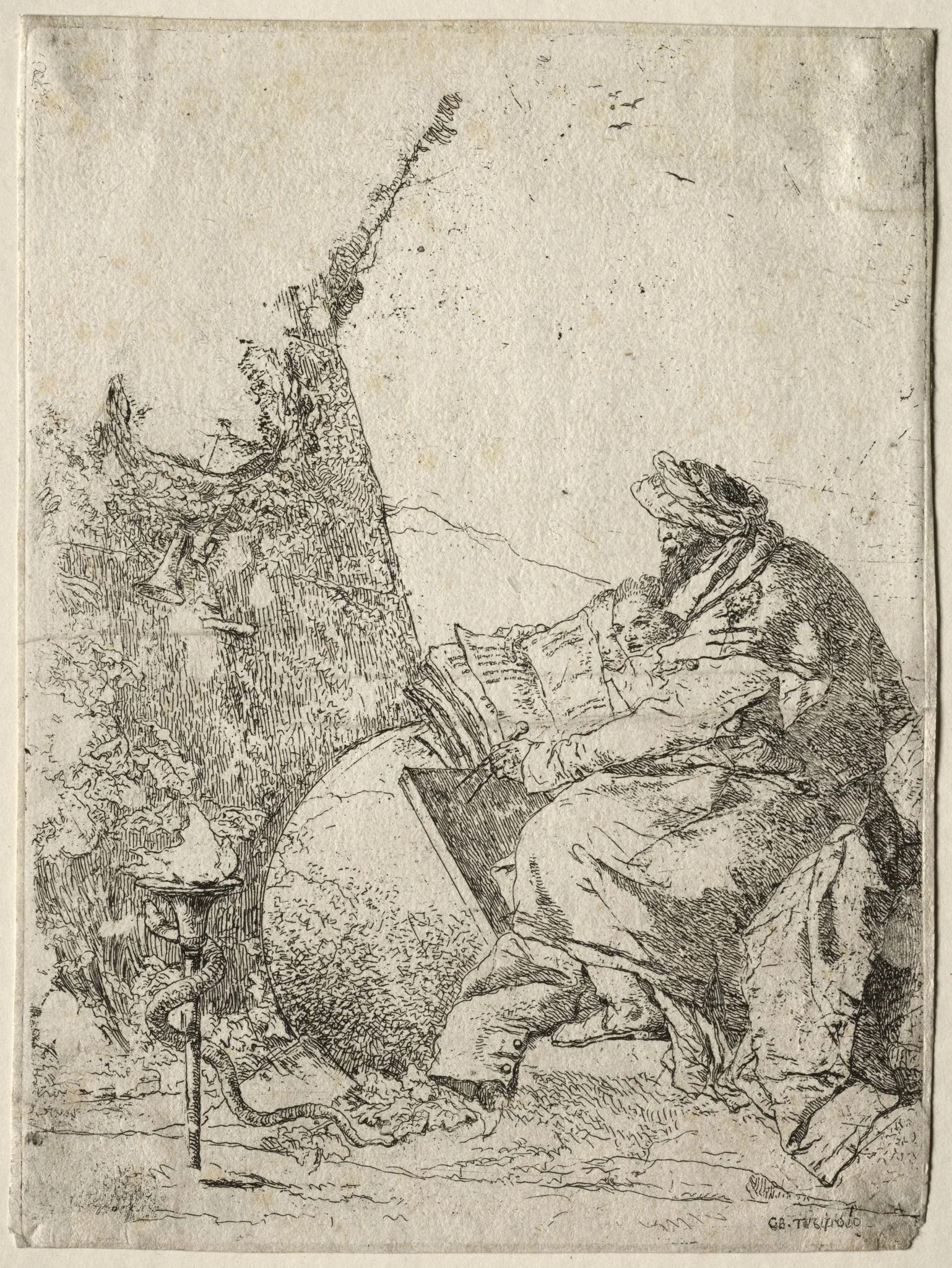 Scherzi di Fantasia: The Philosopher, detail