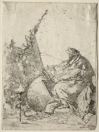 Scherzi di Fantasia:  The Philosopher, by Giovanni Battista Tiepolo, 1755