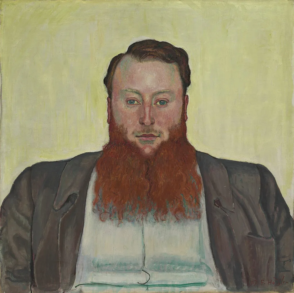James Vibert, Sculptor, by Ferdinand Hodler, oil, 1907