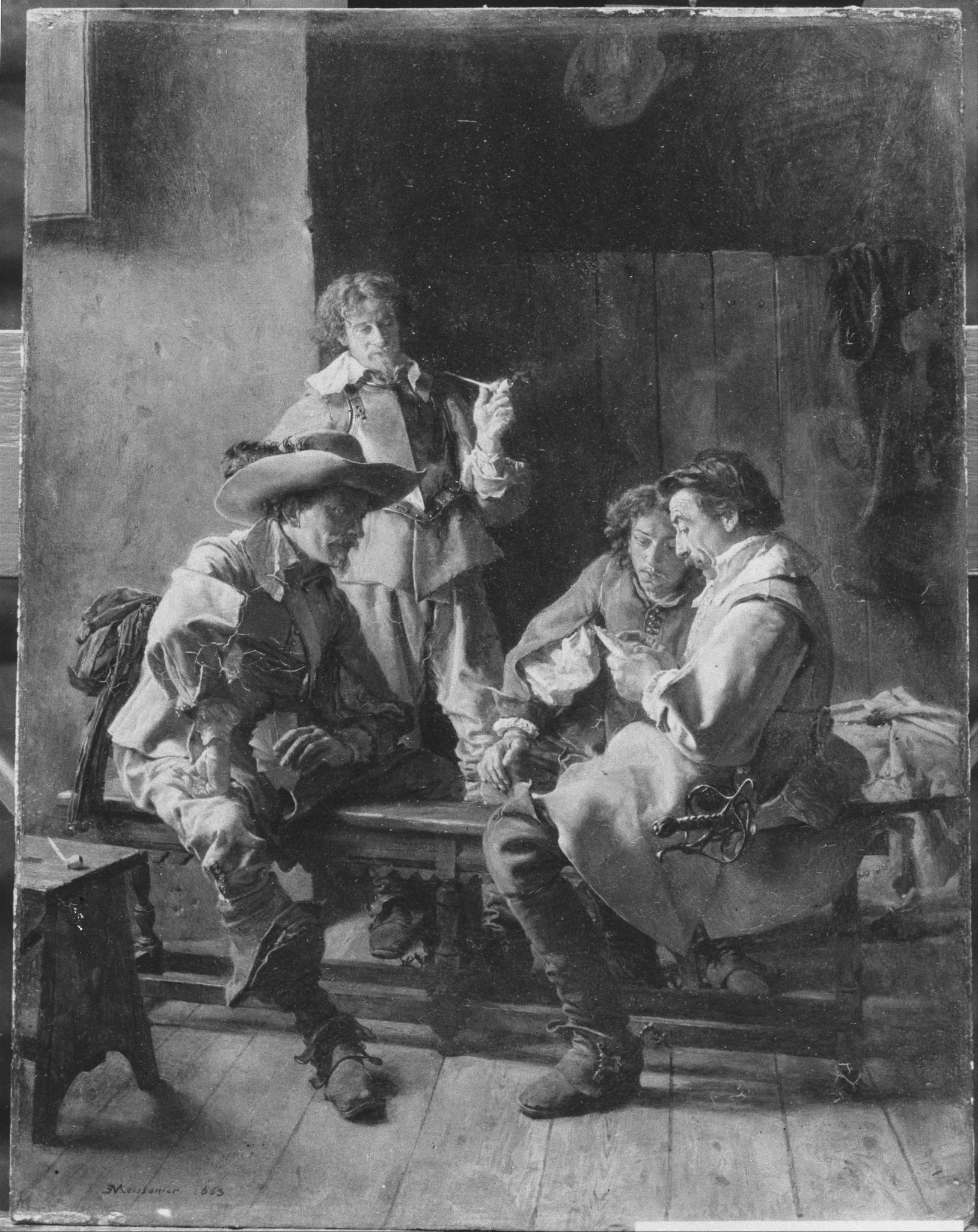 The Card Players, detail