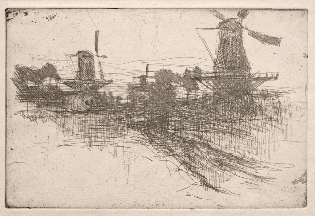 Evening, Dordrecht, by John Henry Twachtman, 1882