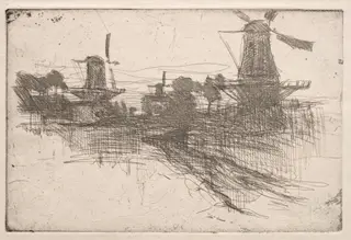 Evening, Dordrecht, by John Henry Twachtman, 1882