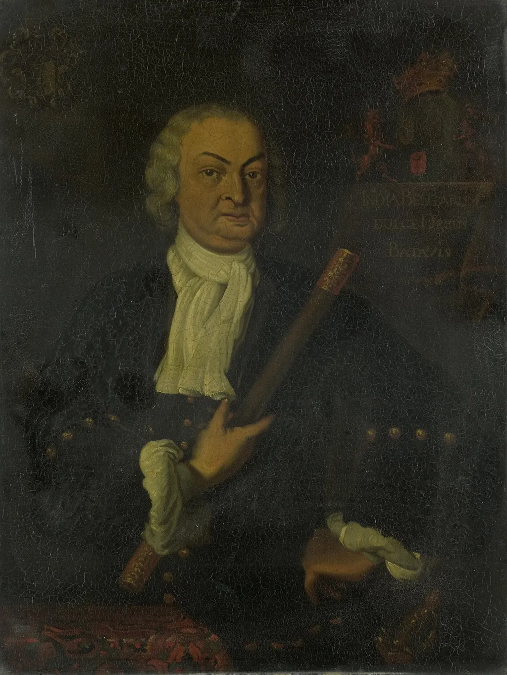 Hendrik Swaardecroon (1667-1728). Gouverneur-generaal (1718-25), by Hendrik van den Bosch, oil