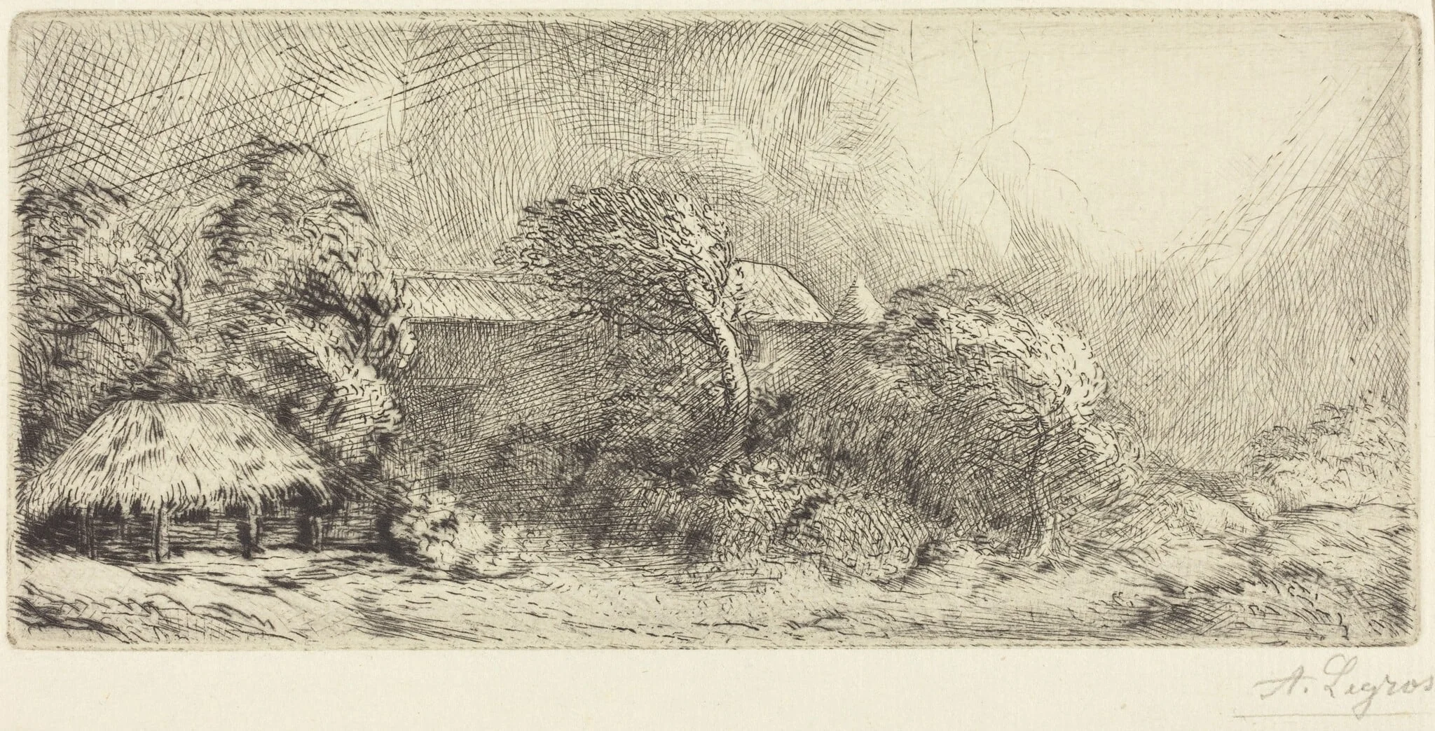Chailli Seen in a Storm (Chailli: Effet d'orage), detail