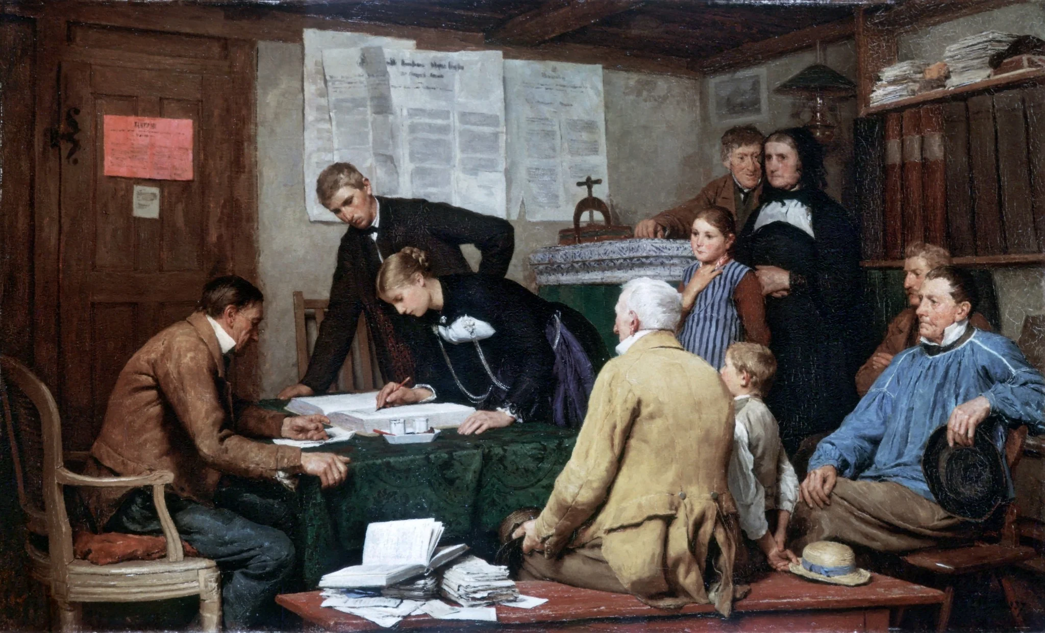 Civil marriage, detail