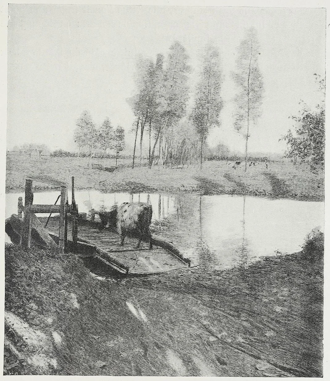 Ferry at Afsnee, detail