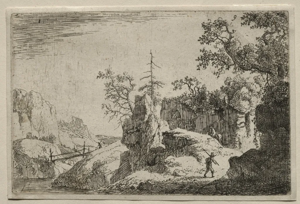 A Mountain Landscape, by Jan van Aken, 1645