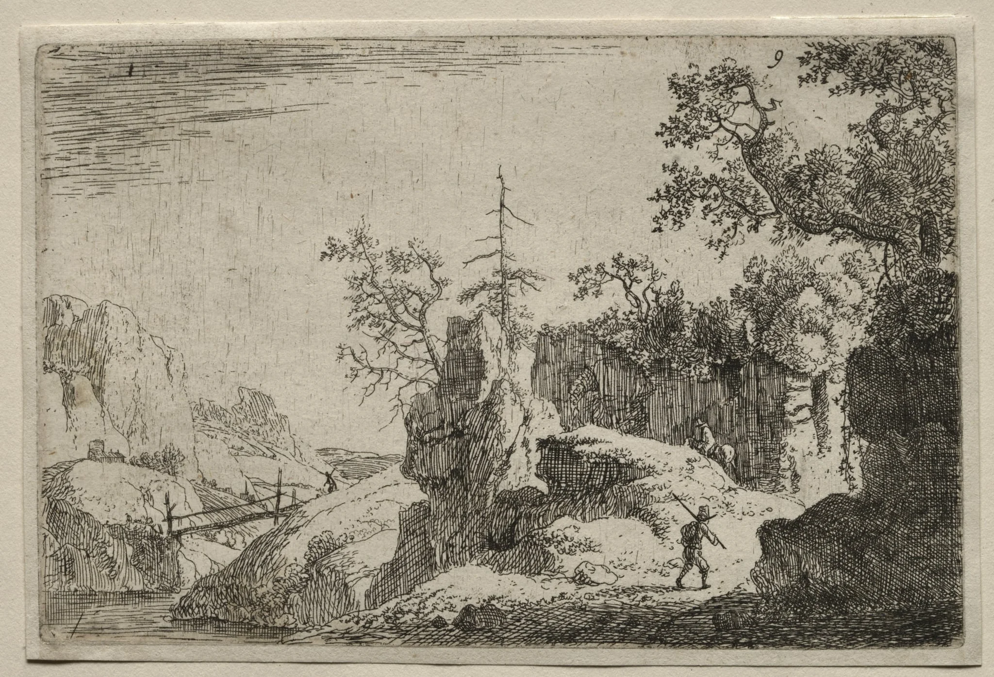 A Mountain Landscape, detail