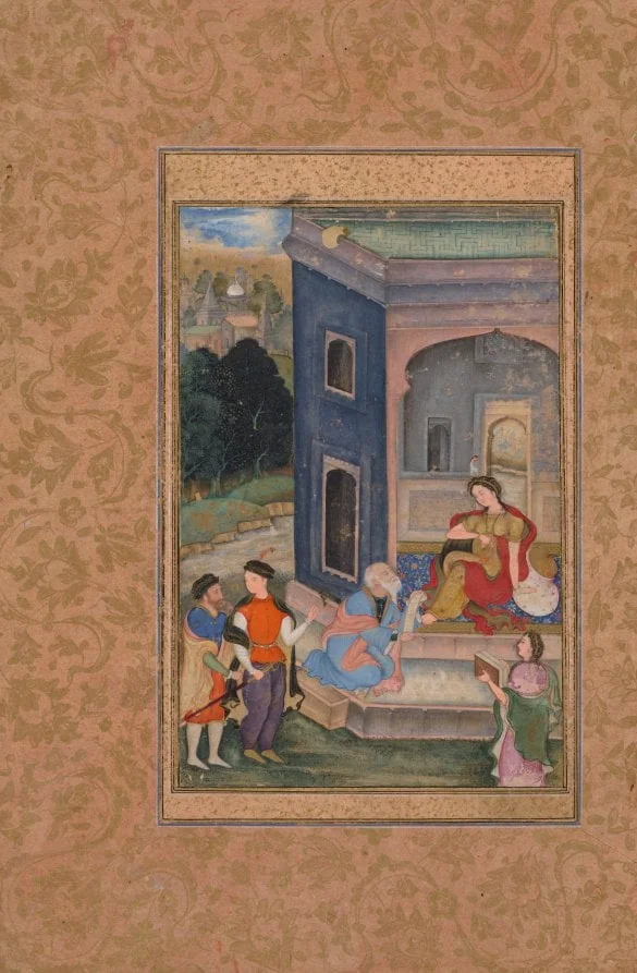European Costume Scene, detail