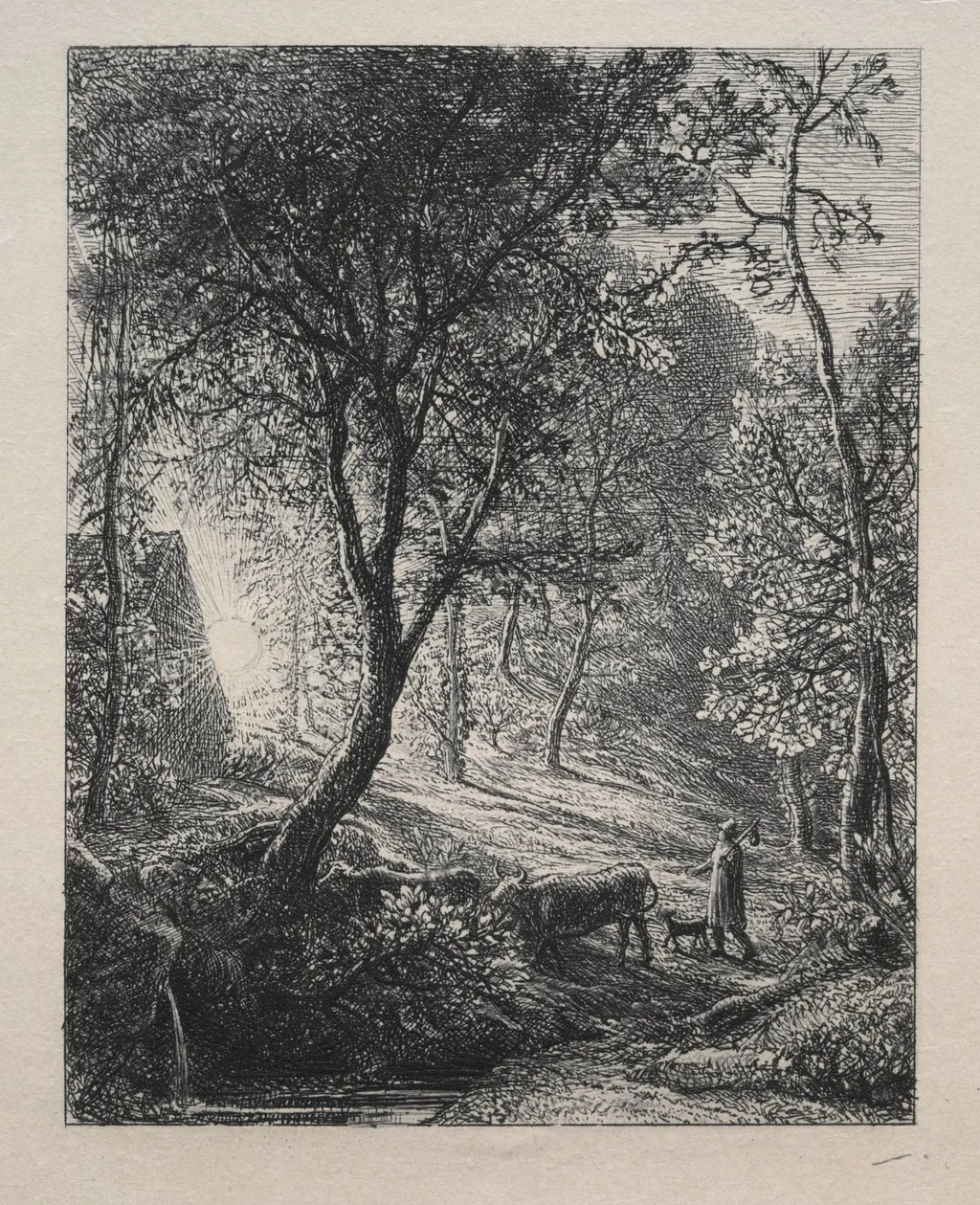 The Herdsman's Cottage, by Samuel Palmer, 1850