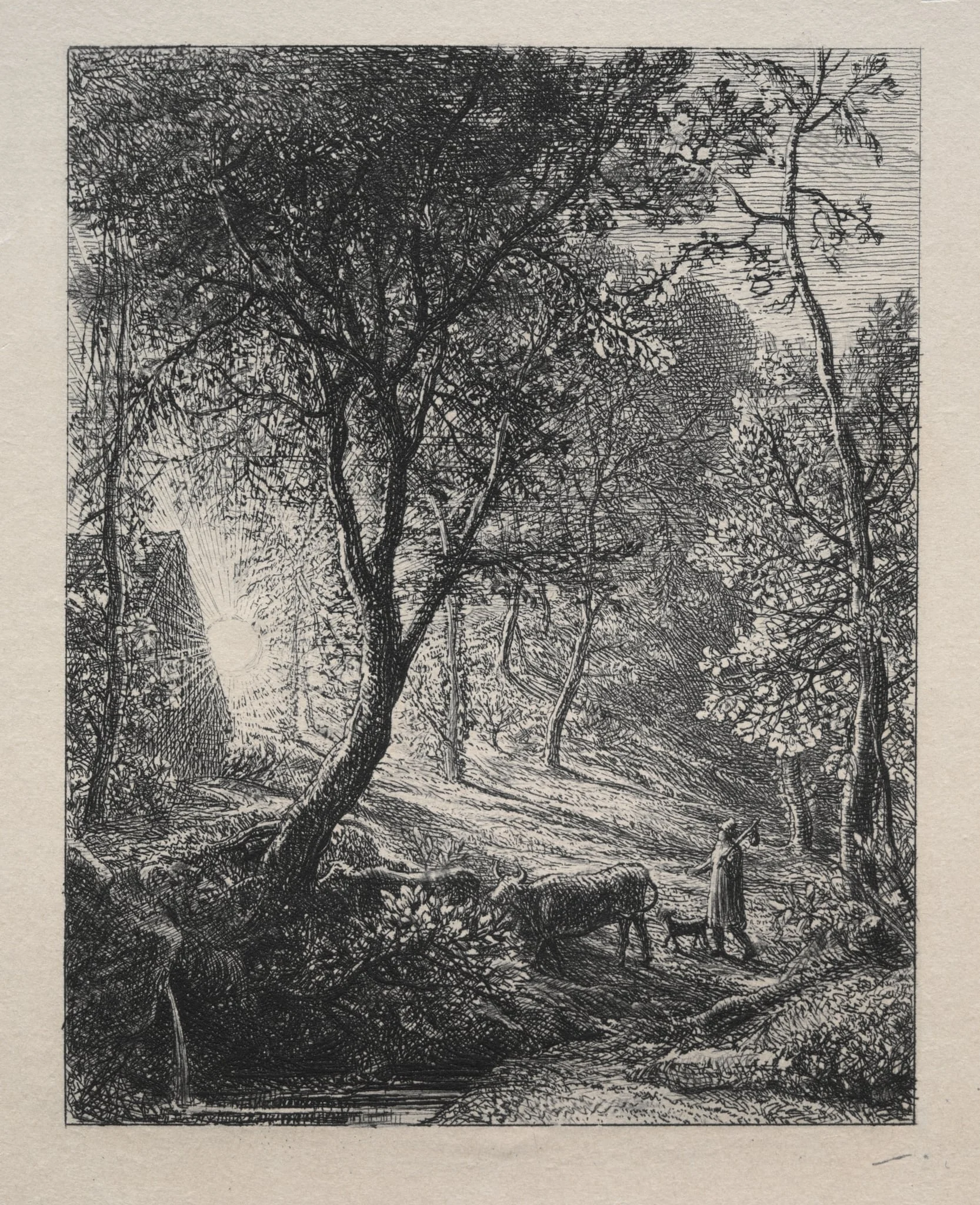 The Herdsman's Cottage, detail