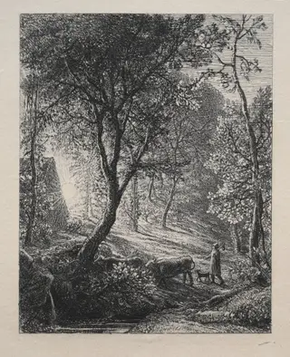 The Herdsman's Cottage, by Samuel Palmer, 1850