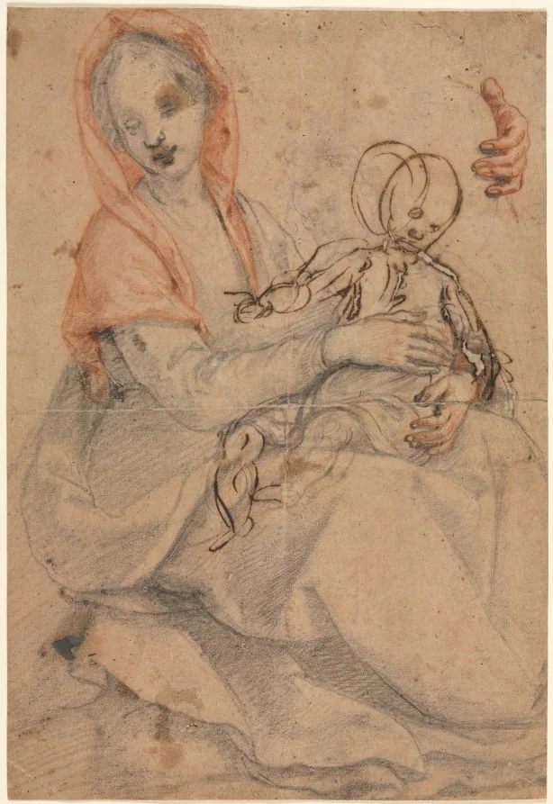 Madonna and Child, detail