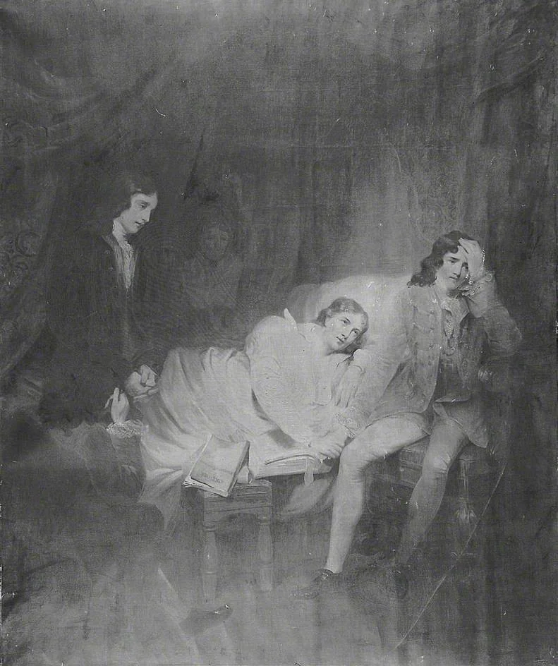 The Death of Addison, detail