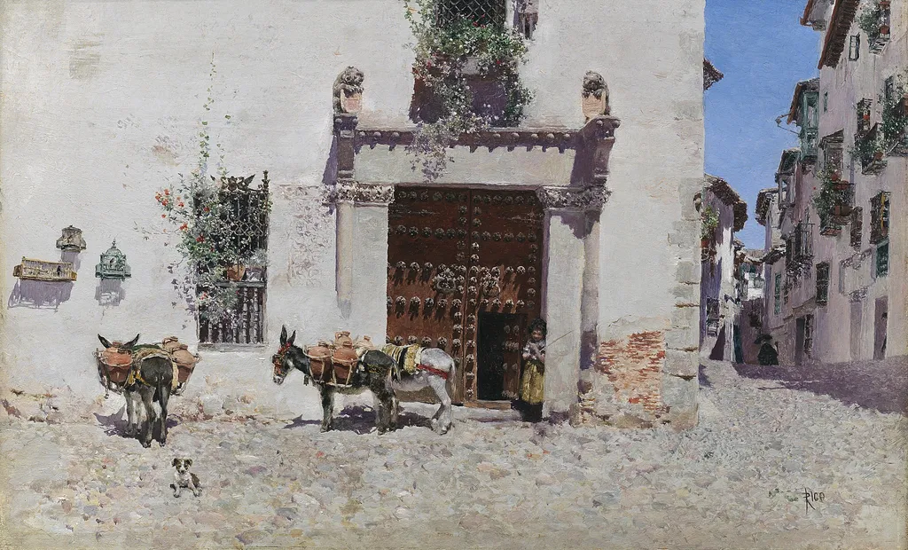 Doorway of a House in Toledo, by Martín Rico, unspecified, 1875