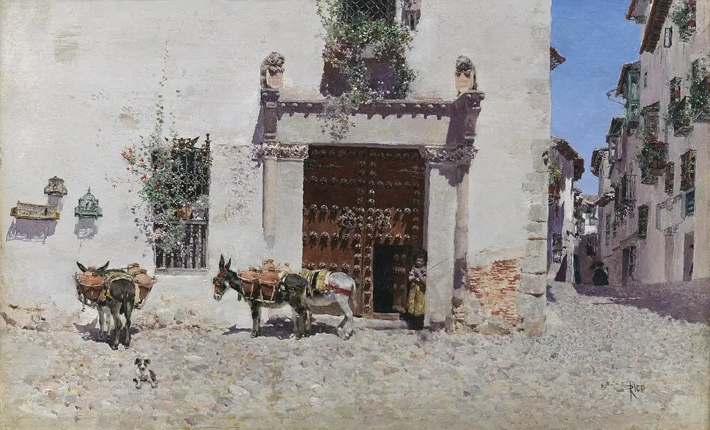 Doorway of a House in Toledo, by Martín Rico, unspecified, 1875