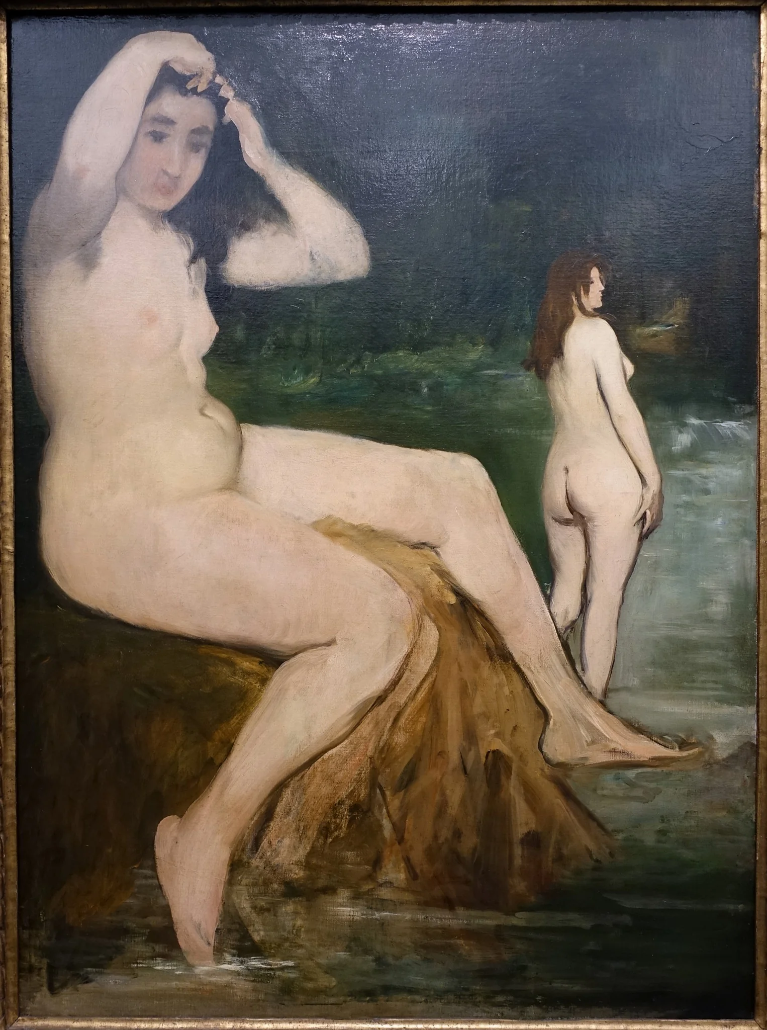 Bathers on the Seine, detail