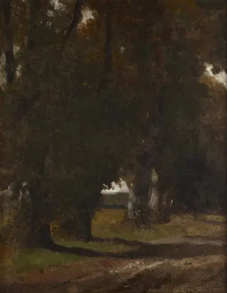 Road Among Trees, by Maksymilian Gierymski, unspecified, 1870