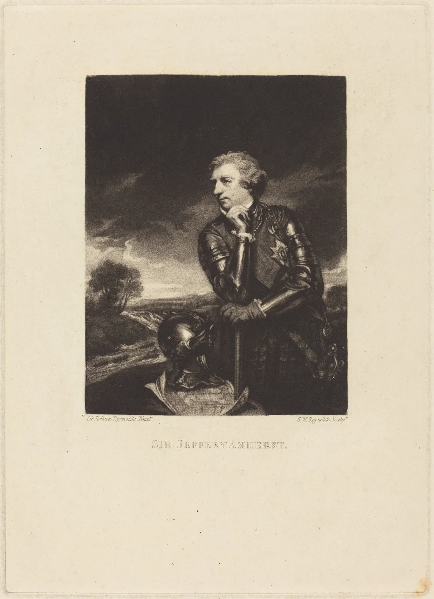 Sir Jeffery Amherst, detail