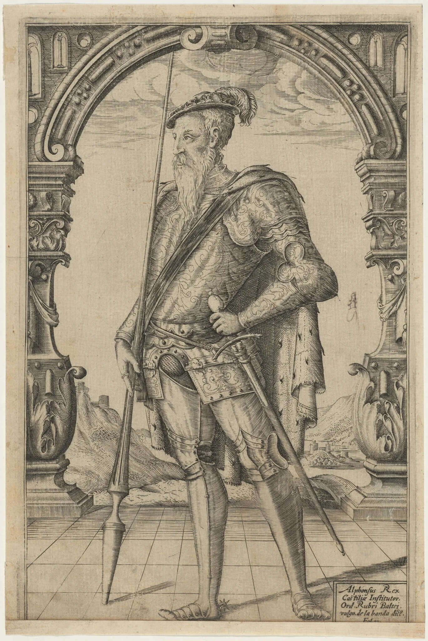 Alphonso, King of Castile, detail