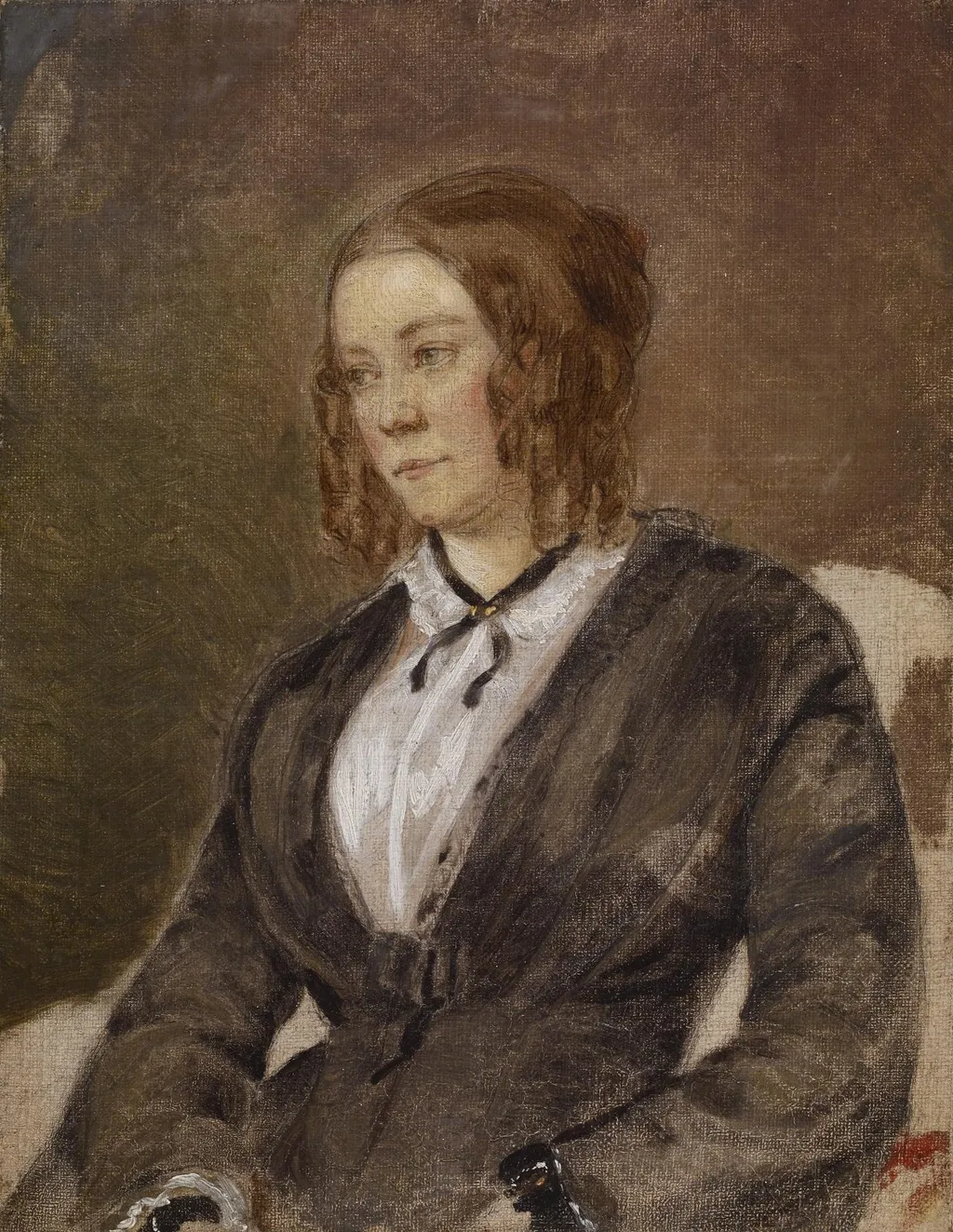 Portrait of a Seated Woman, by Richard Caton Woodville, Sr., oil, 1853