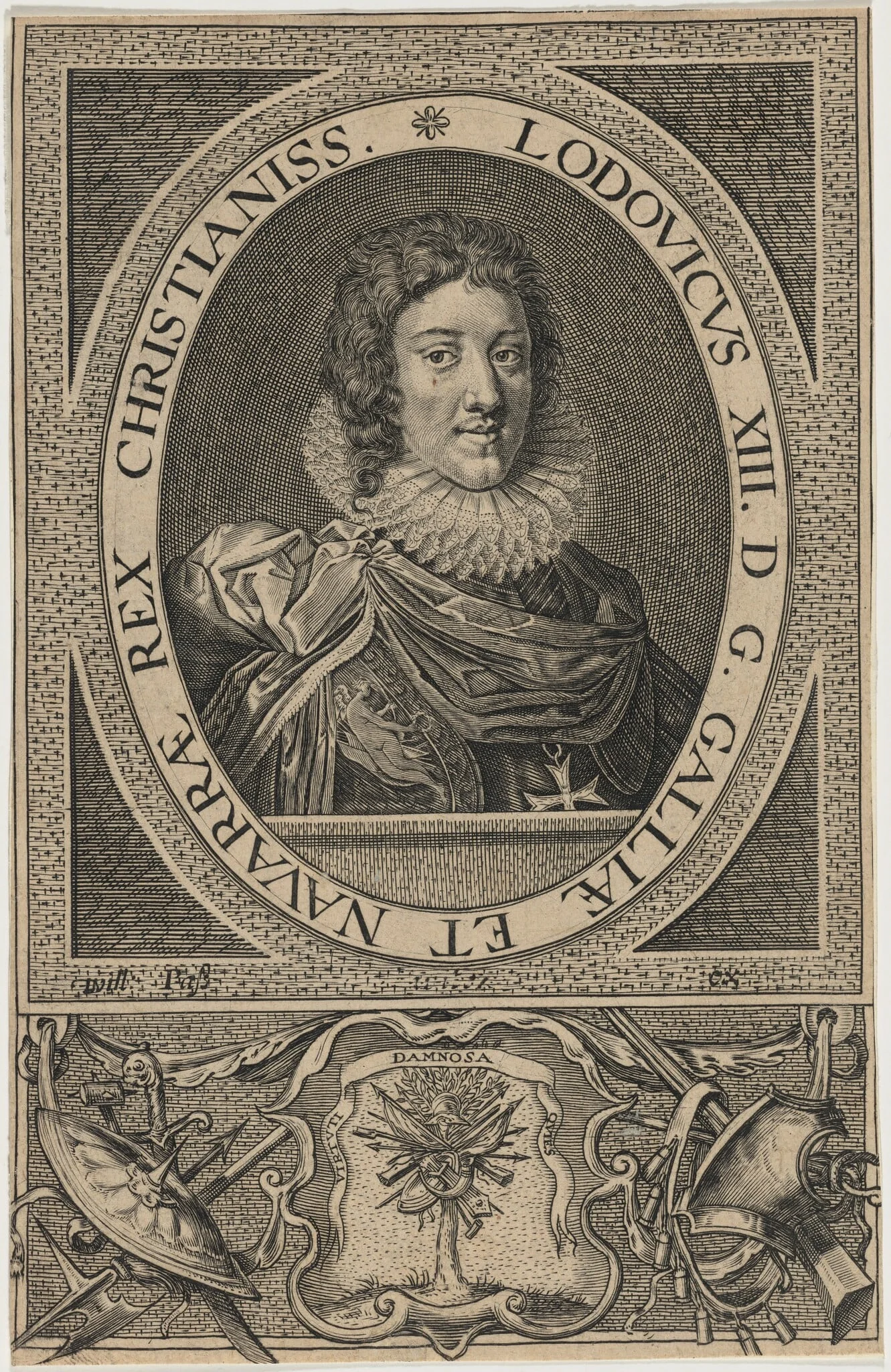 Louis XIII, King of France, detail