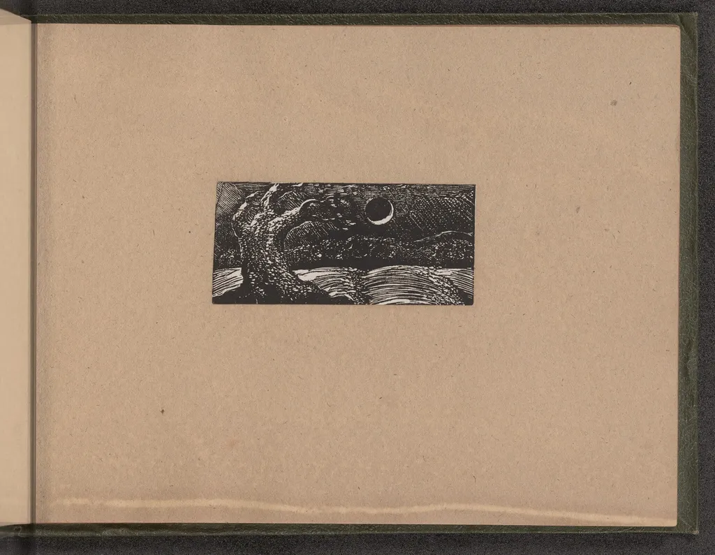 Blasted Tree and Flattened Crops, by William Blake, ink, 1821