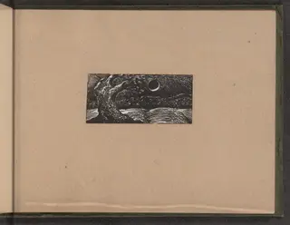 Blasted Tree and Flattened Crops, by William Blake, ink, 1821