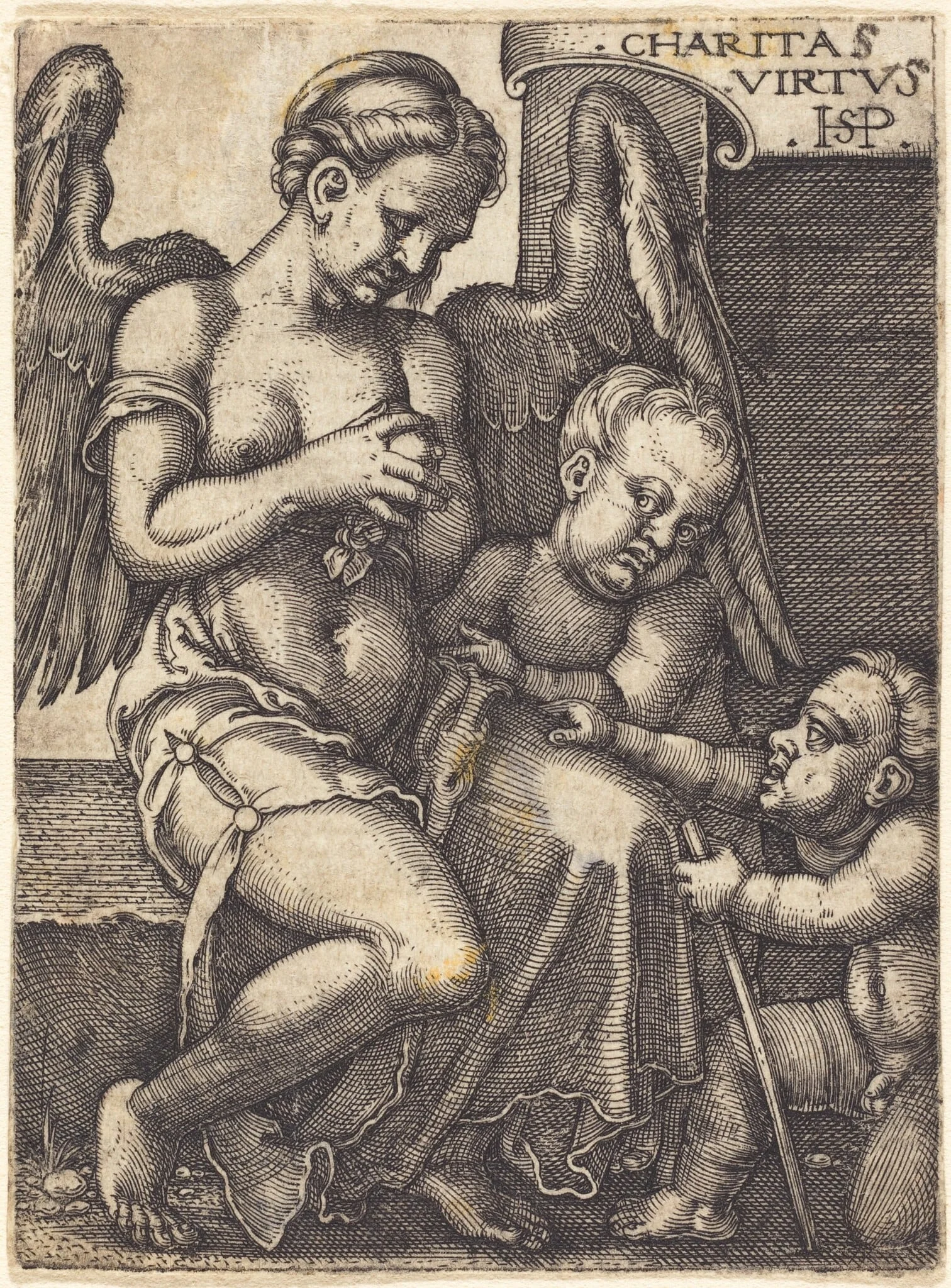 Charitas (Charity), detail