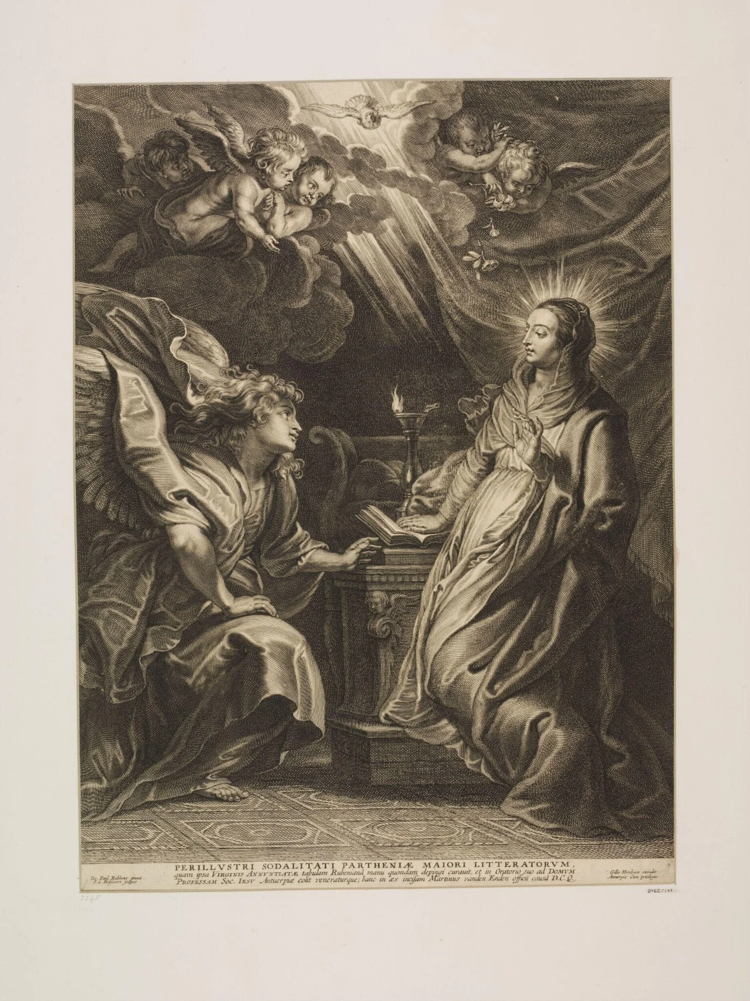 The Annunciation, detail