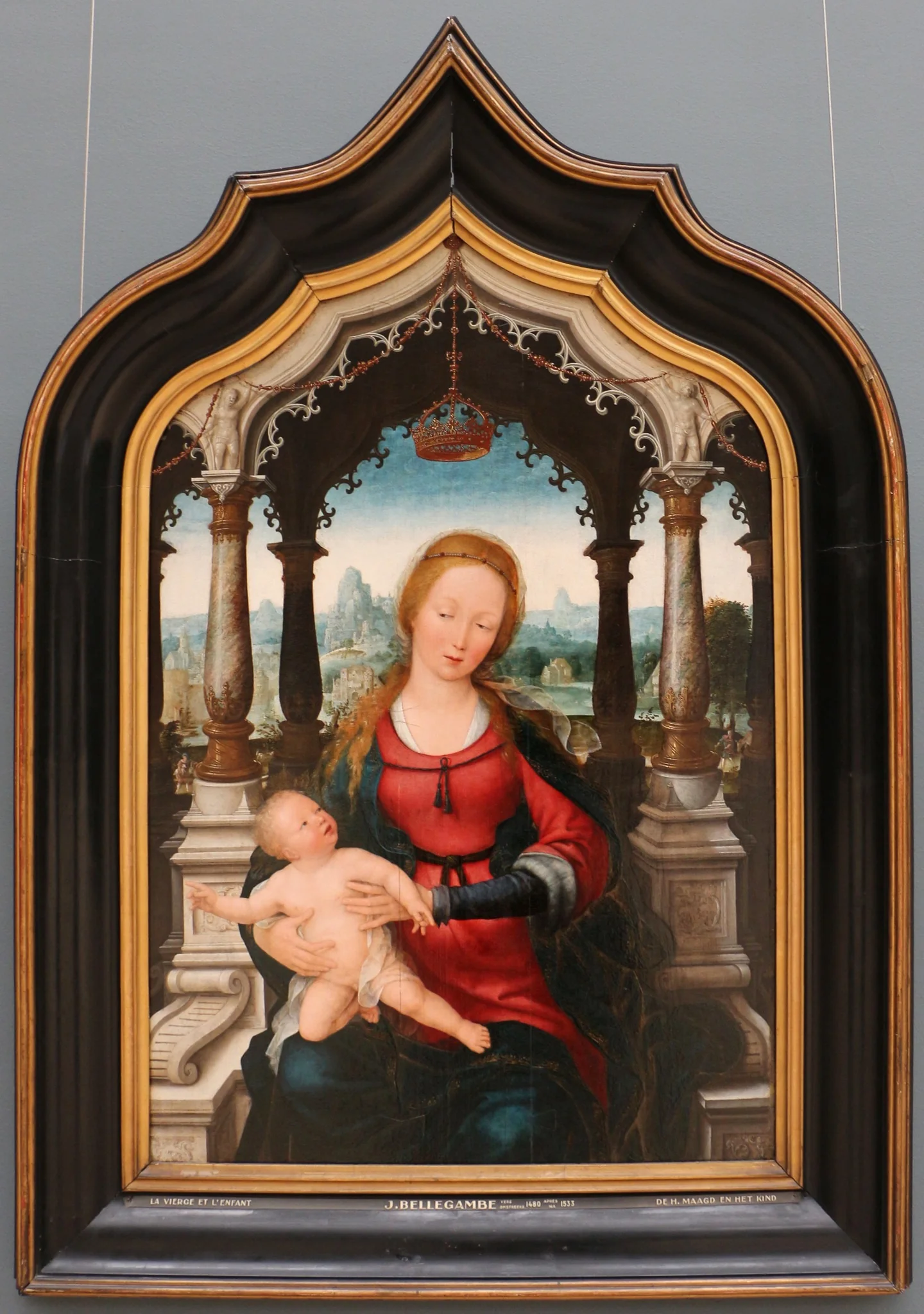 Virgin and Child, detail