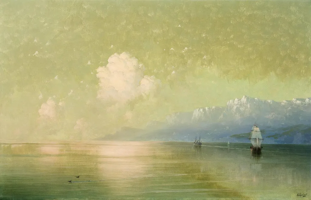 Seascape, by Ivan Aivazovsky, oil, 1893