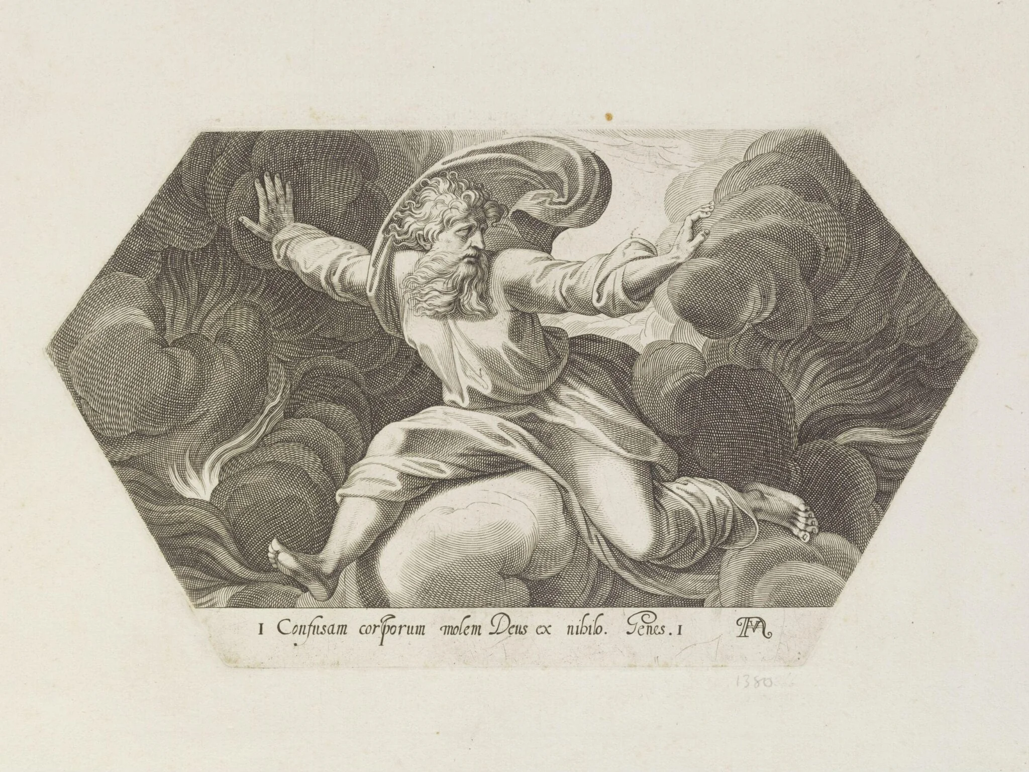 God Creating Heaven, detail